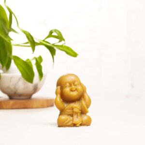 Duymadım Buddha Temalı Organik Balmumu Mum